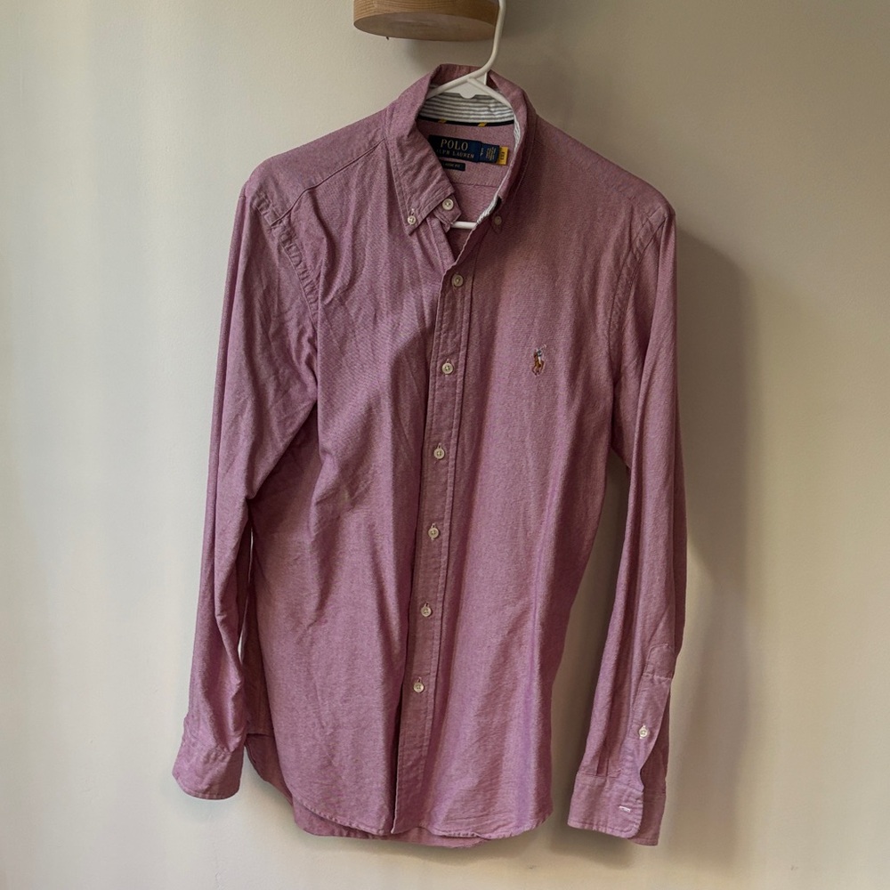Polo by Ralph Lauren Classic-Fit Oxford Button-Down Shirt in Dusty Pink
